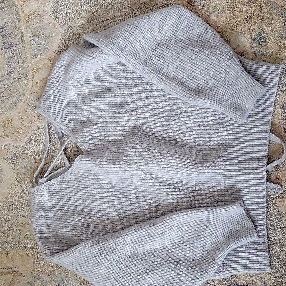 Soft gray sweater